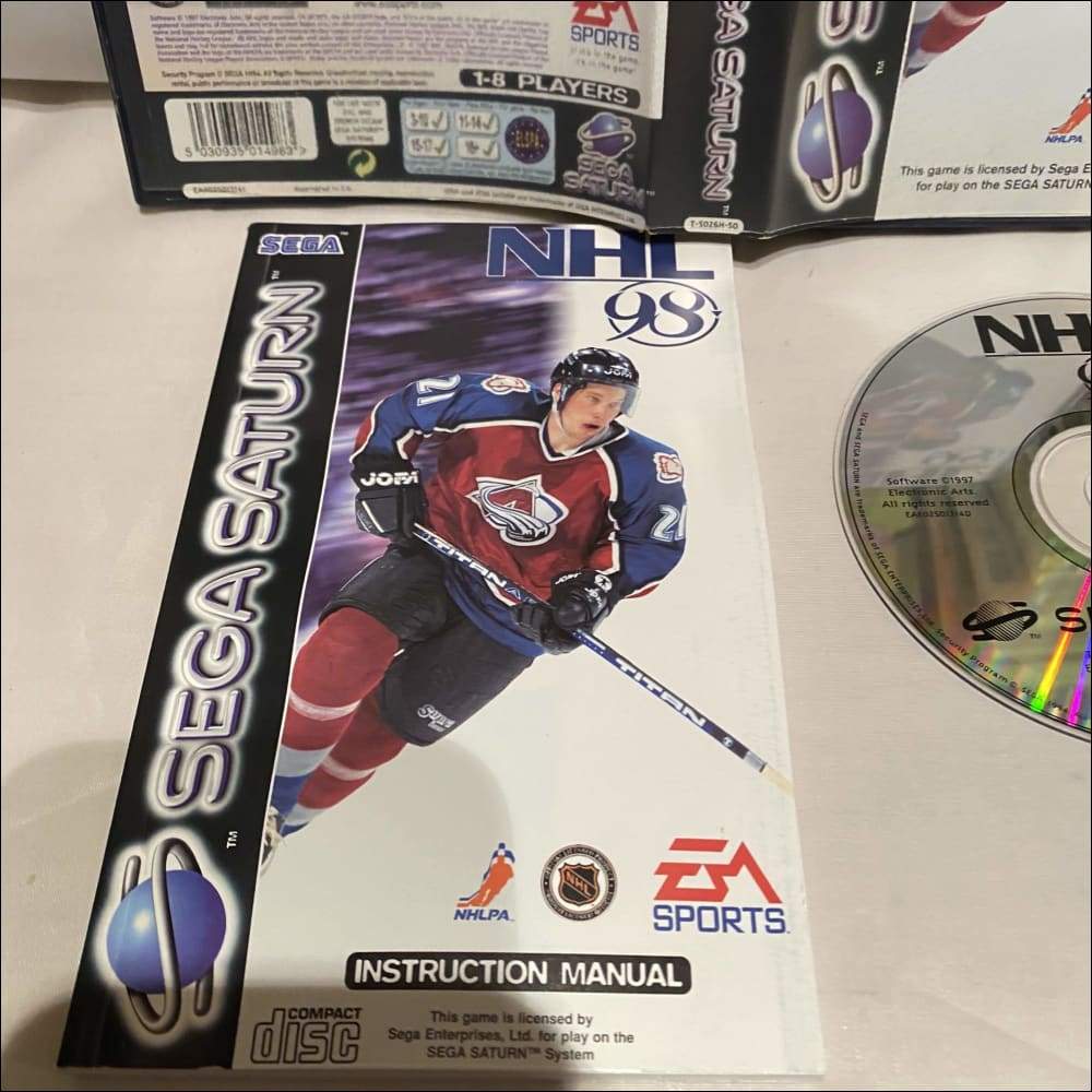 Buy NHL 98 Sega saturn game complete -@ 8BitBeyond Buy NHL 98 Sega saturn game complete -@ 8BitBeyond
